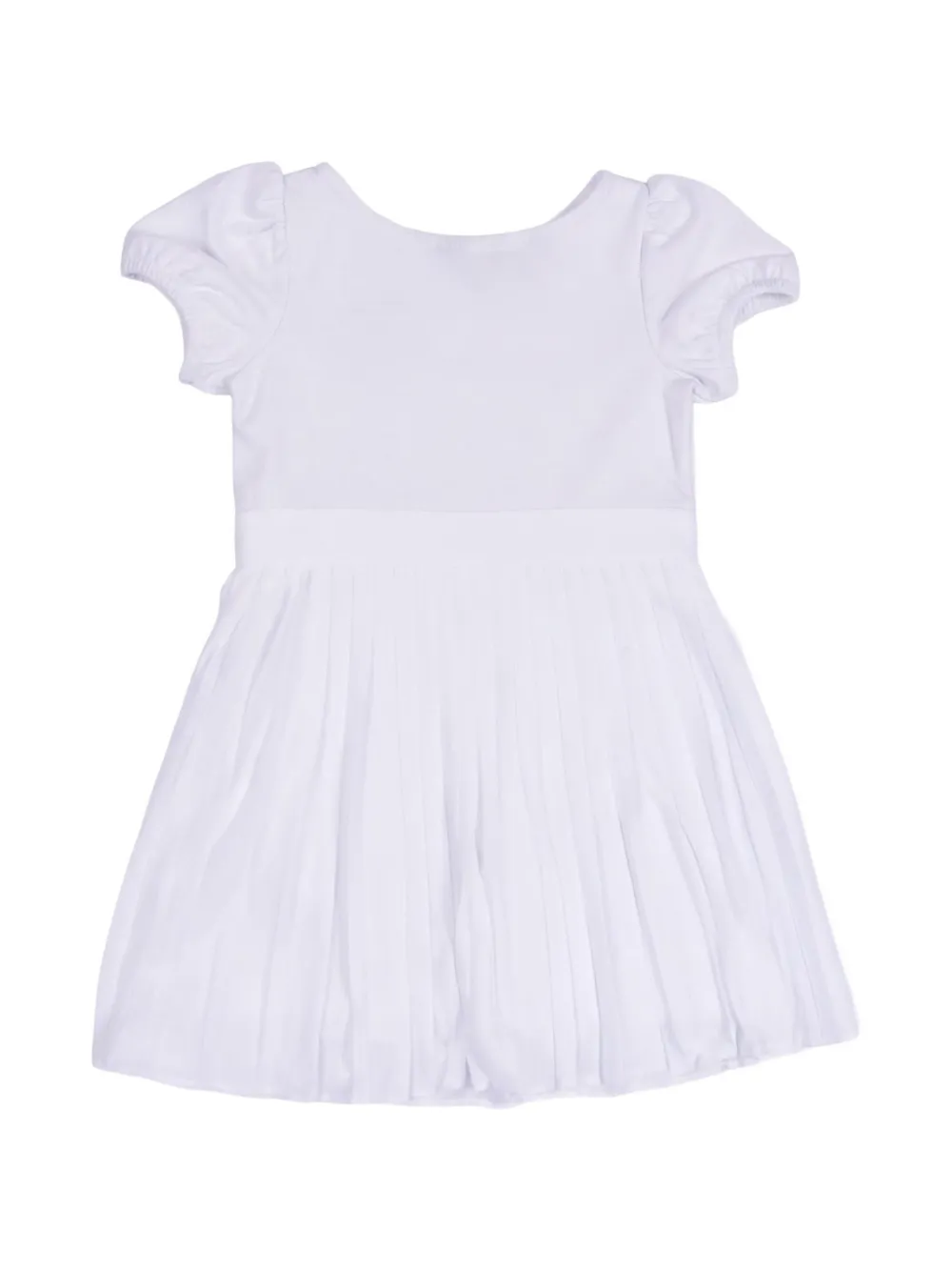 POLO RALPH LAUREN KIDS pleated A-line dress - Bianco