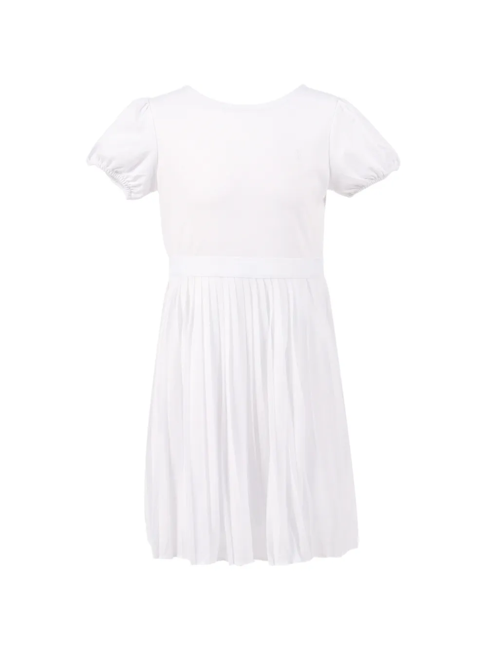 POLO RALPH LAUREN KIDS A-line pleated dress - Bianco