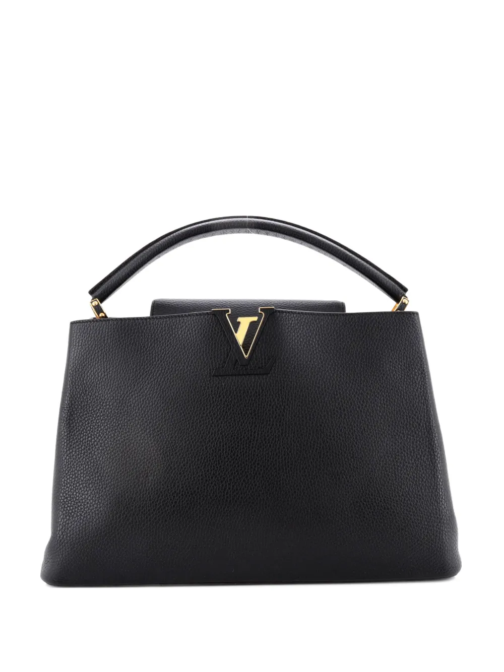 Louis Vuitton Pre-Owned Capucines GM Satchel-Tasche aus Leder - Schwarz
