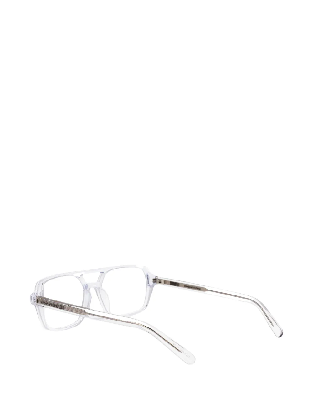 MM6 Maison Margiela Lunettes 14 zonnebril met browline montuur Wit
