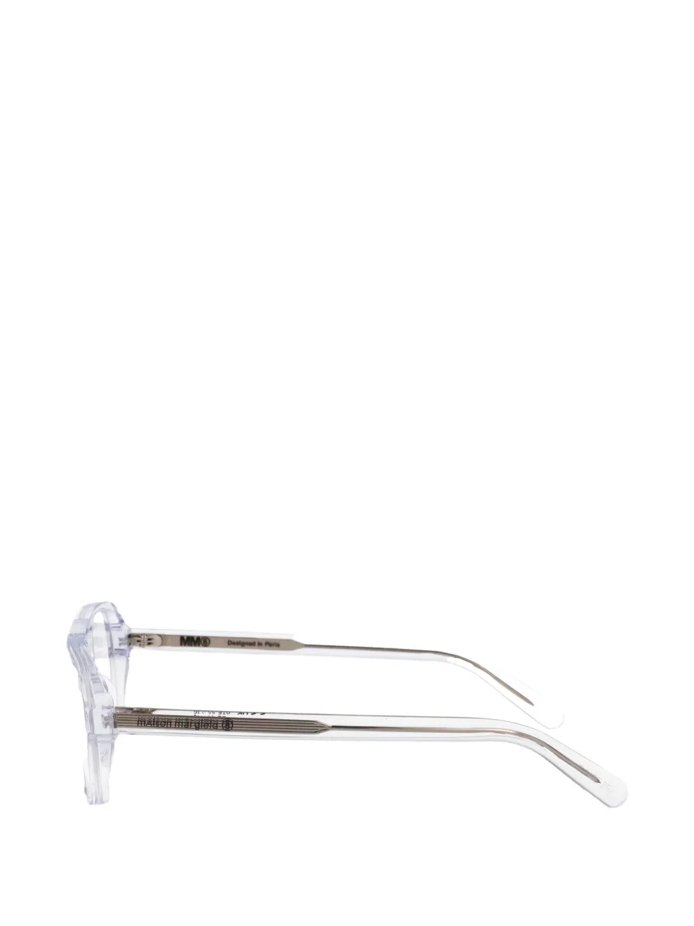 MM6 Maison Margiela Lunettes 14 zonnebril met browline montuur Wit