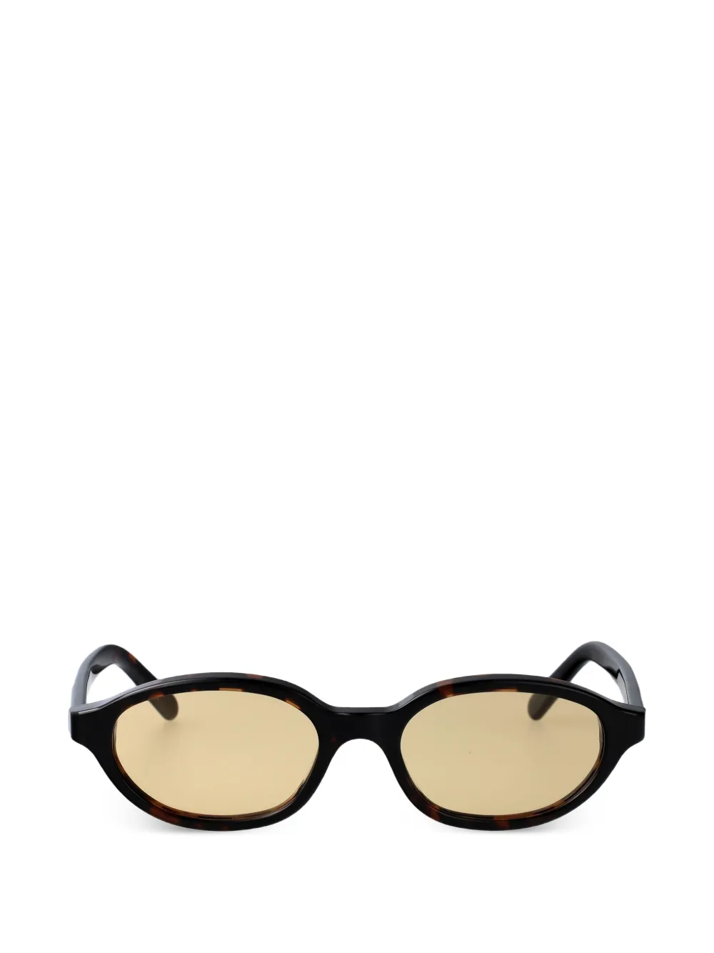 MM6 Maison Margiela Lunettes 2 oval-frame sunglasses - Marrone