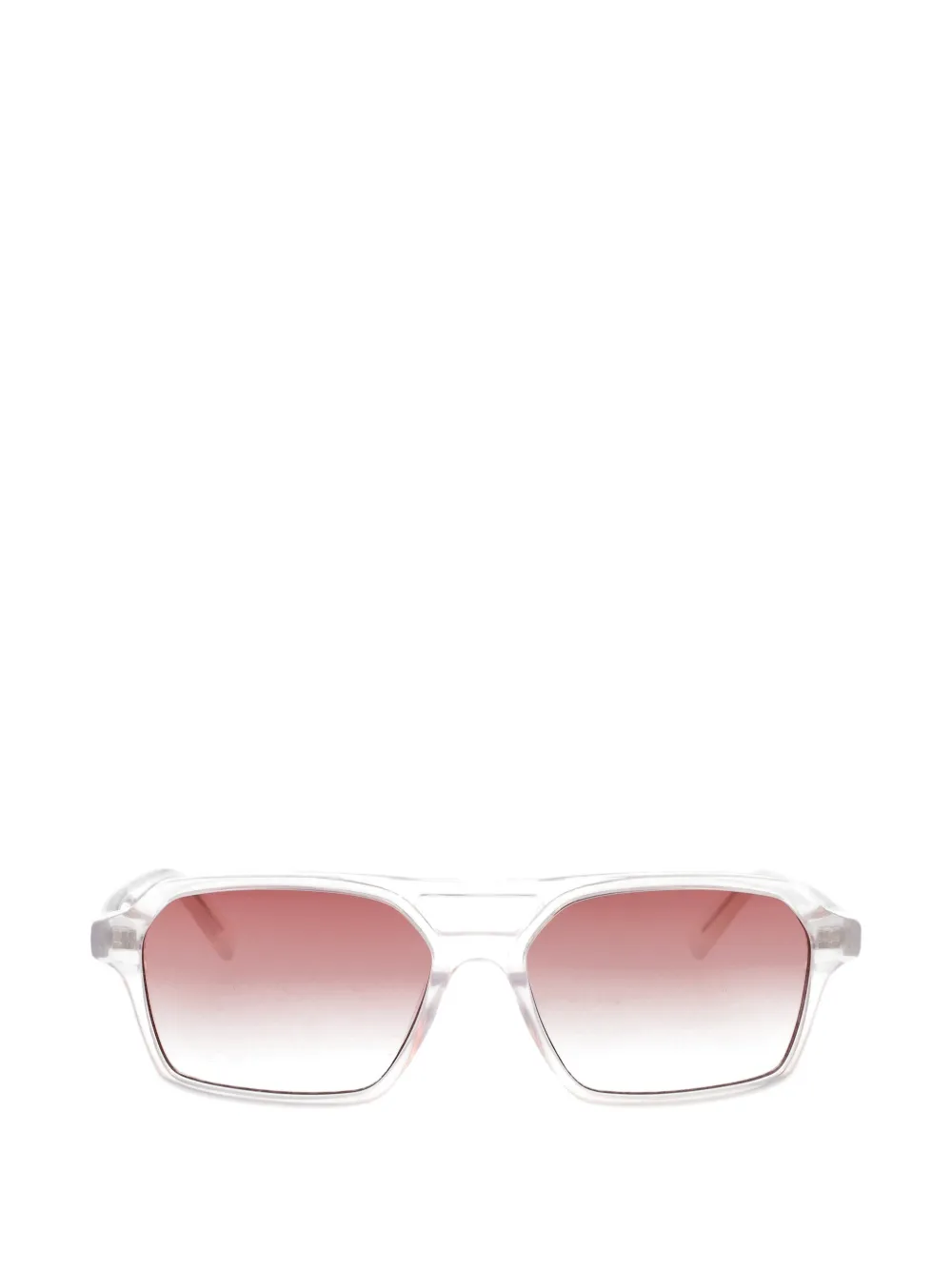 MM6 Maison Margiela geometric-frame lunettes 7 sunglasses - Bianco