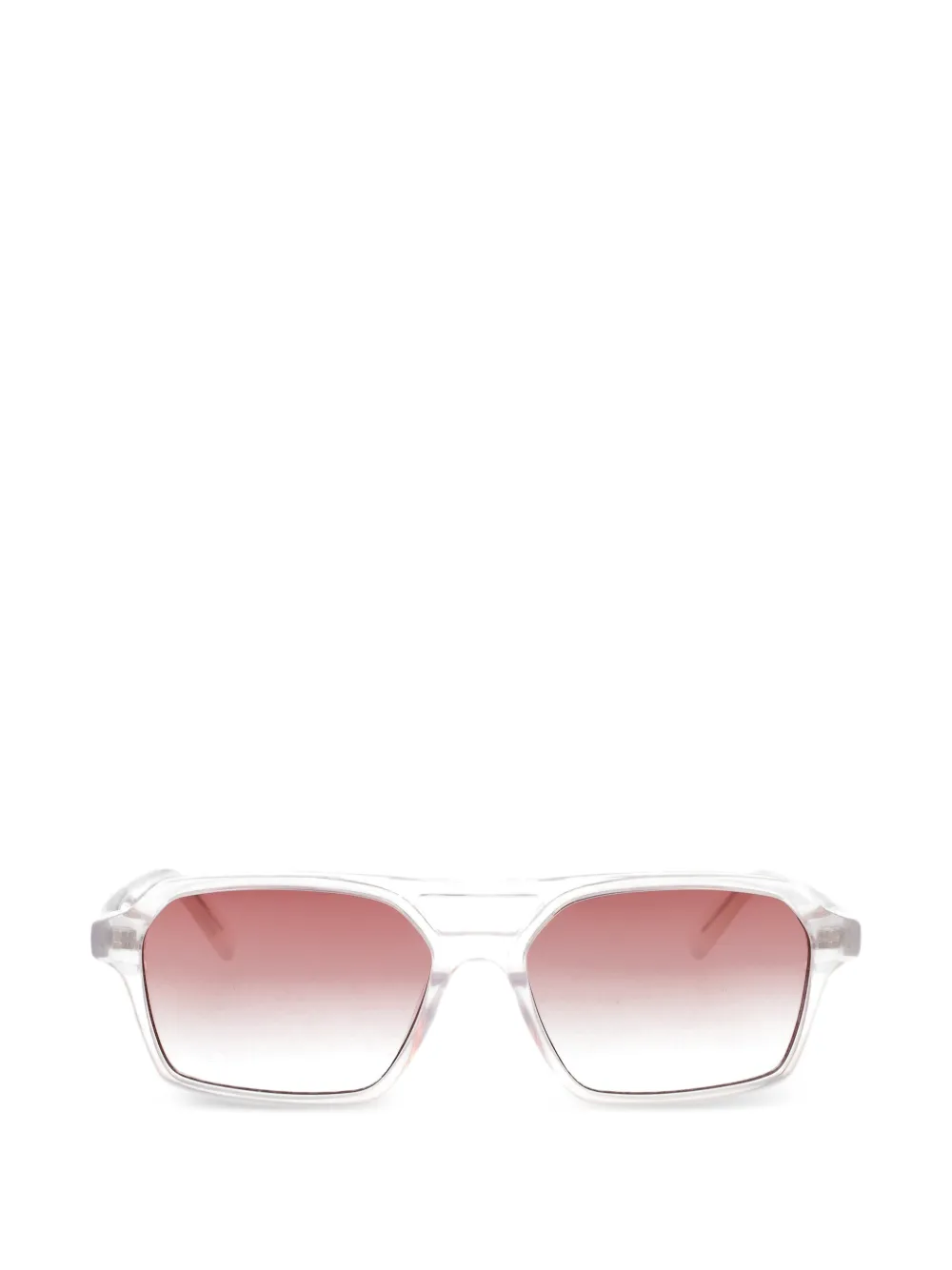 MM6 Maison Margiela geometric-frame lunettes 7 sunglasses - Bianco