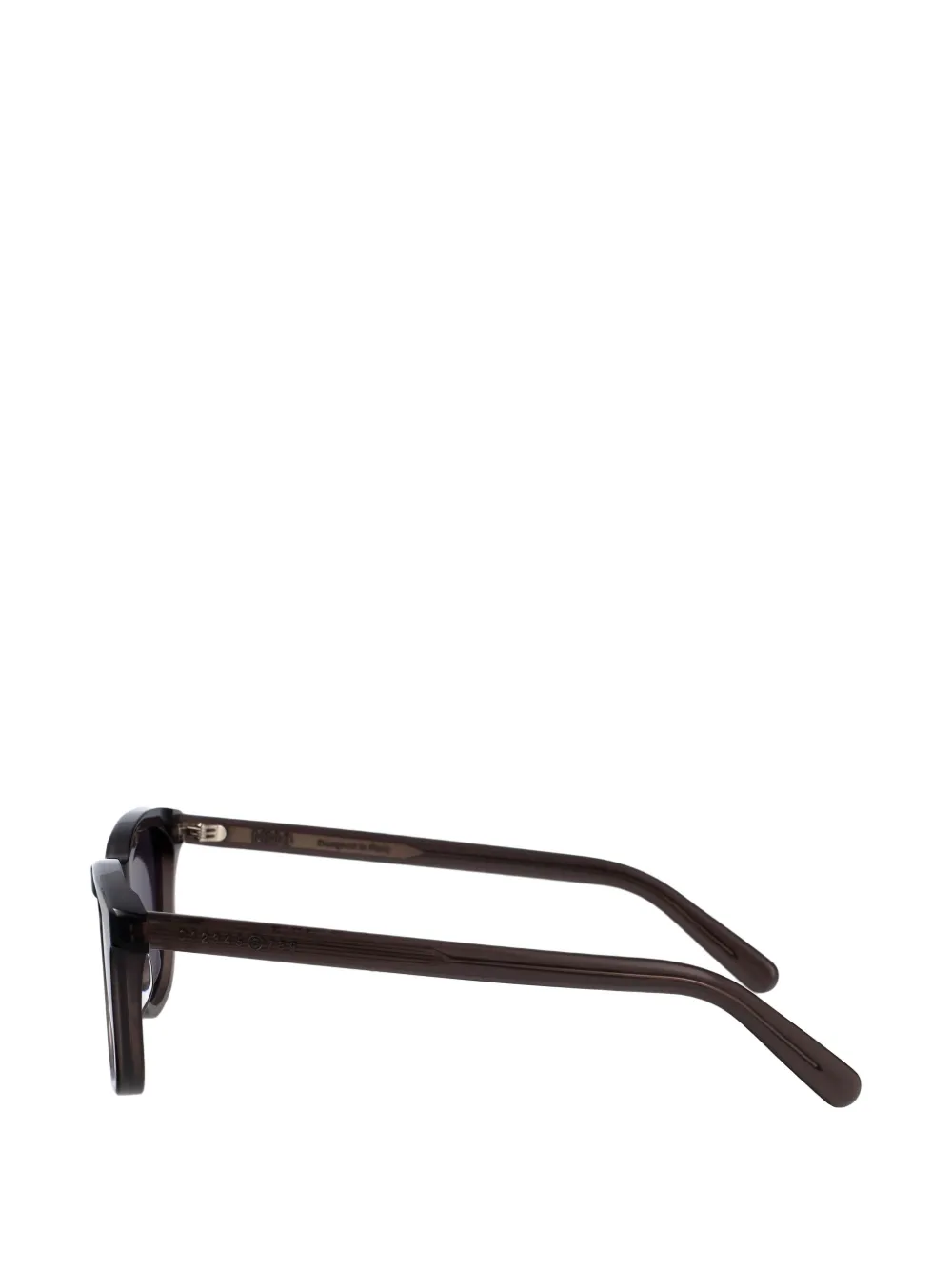 MM6 Maison Margiela Lunettes 3 zonnebril met rond montuur Grijs