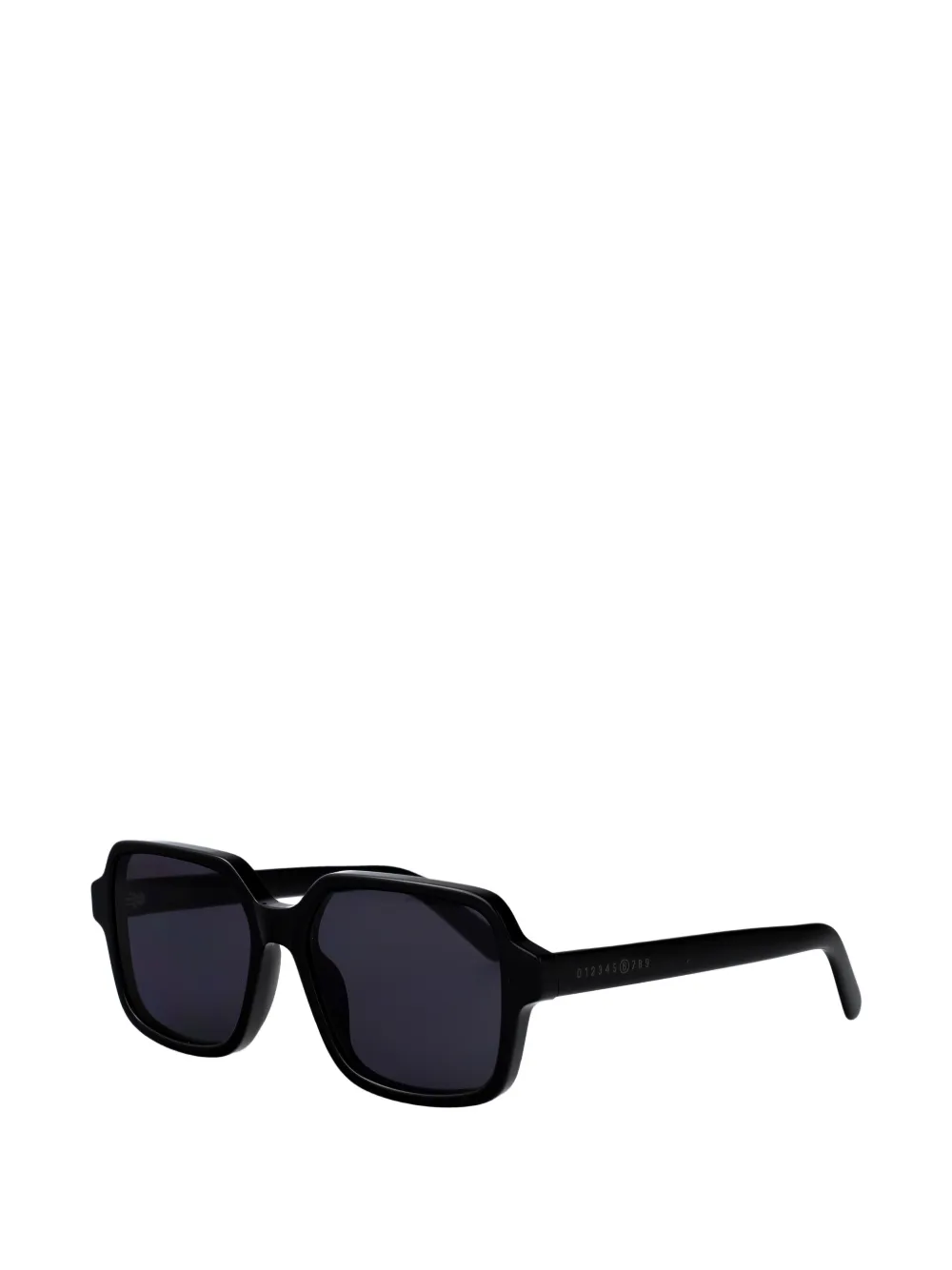 MM6 Maison Margiela ブラック サングラス MM6 Maison Margiela Lunettes 4 スクエアフレーム サングラス