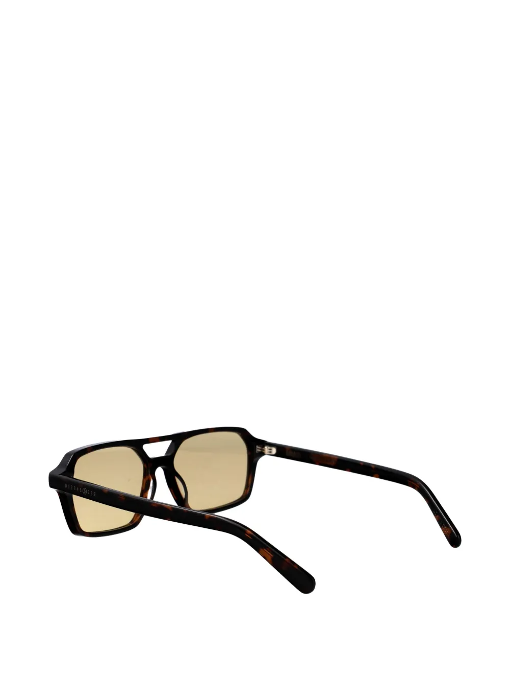 MM6 Maison Margiela Lunettes 7 zonnebril met browline montuur Bruin