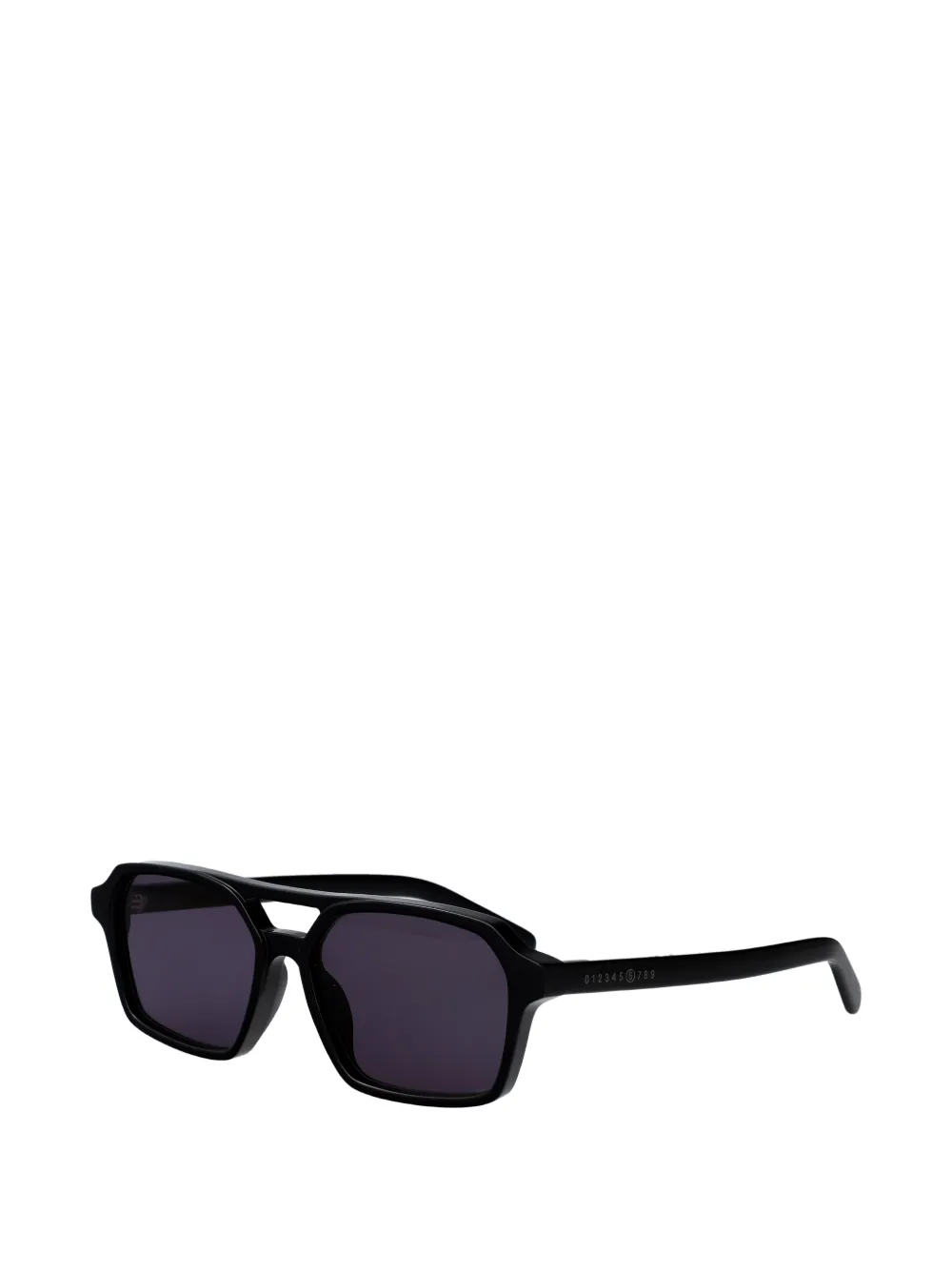 MM6 Maison Margiela Lunettes 7 zonnebril met geometrisch montuur Zwart