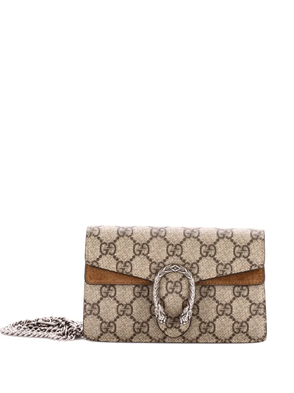 Gucci Pre-Owned Dionysus Bag GG Coated Canvas Super Mini crossbody bag - Marrone