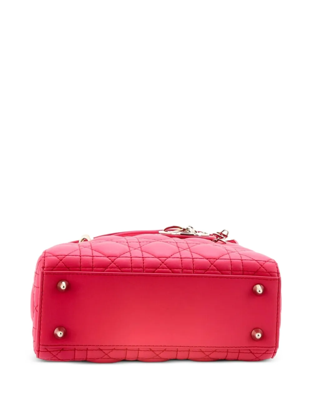 Lady Dior Chain Bag Cannage Quilt Patent Mini Satchel
