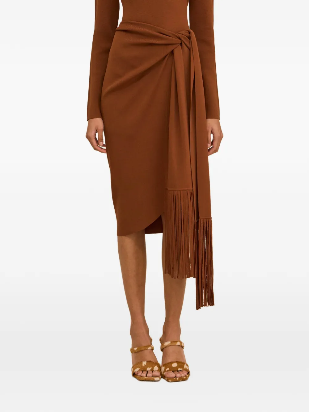 Lera Fringed Midi Dress