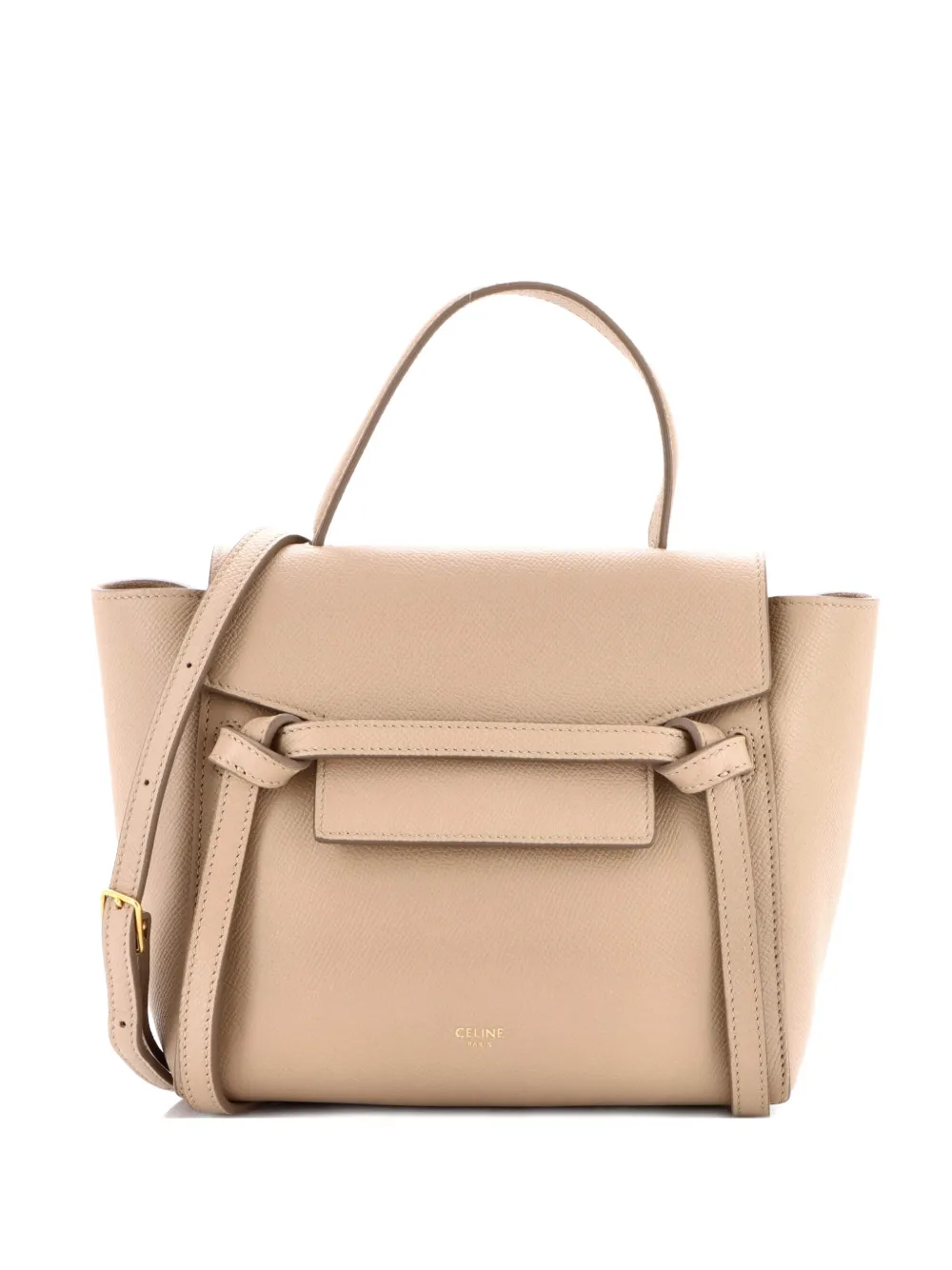 Celine Pre-Owned Belt Bag Textured Leather Nano shoulder bag - Toni neutri