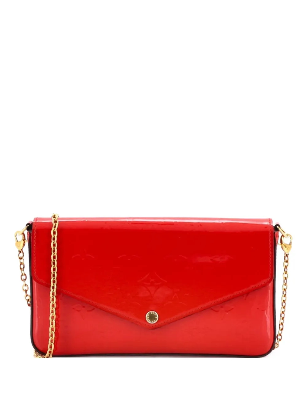 Louis Vuitton Pre-Owned Felicie Pochette Monogram Vernis crossbody bag - Rosso