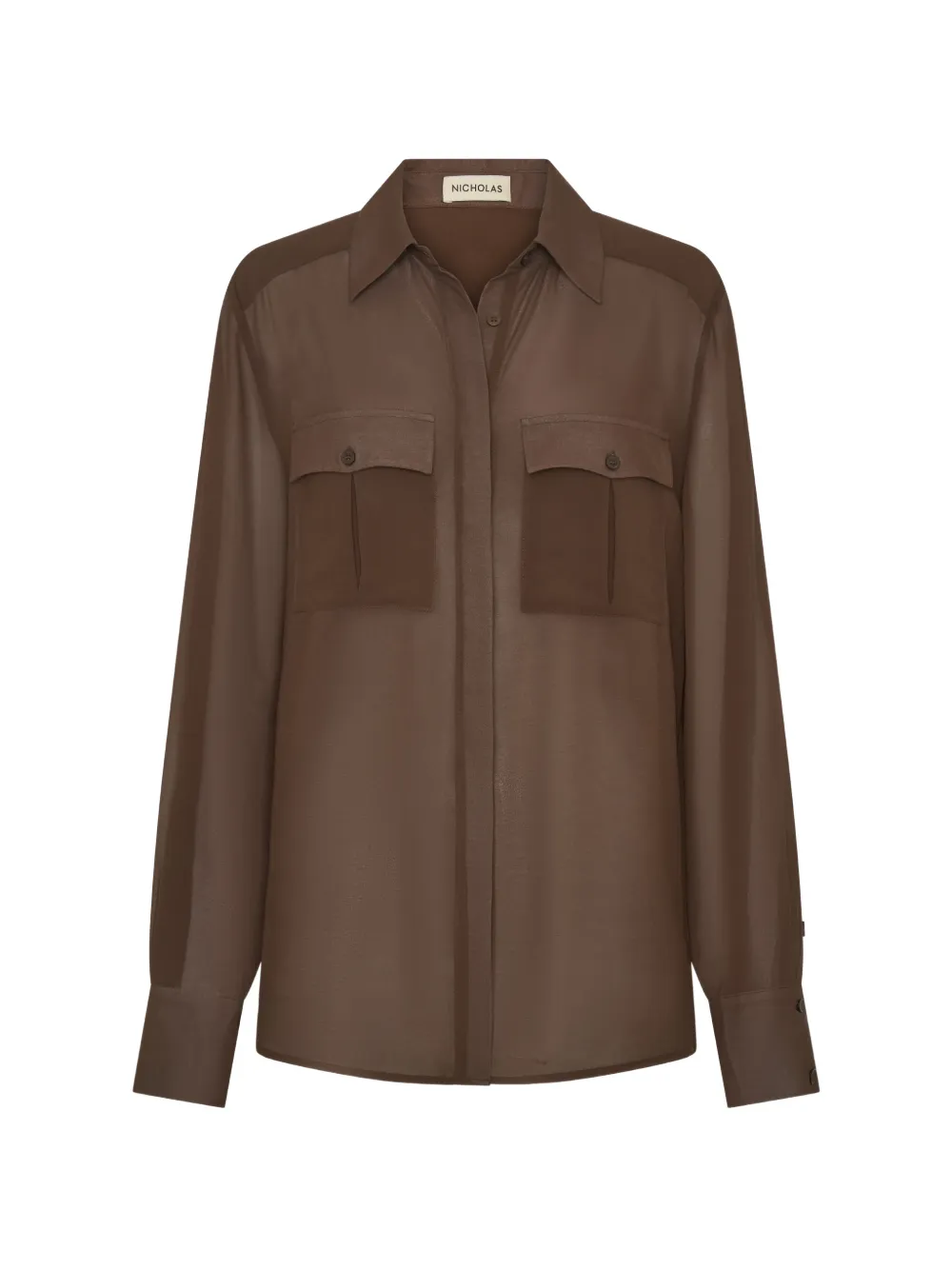 Nicholas chemise Chloe - Marron Nicholas chemise Chloe - Marron