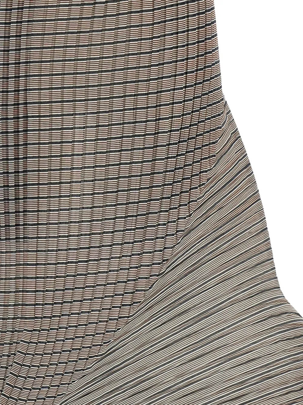  Issey Miyake Stripes Pleated Midi Skirt - Neutrals 