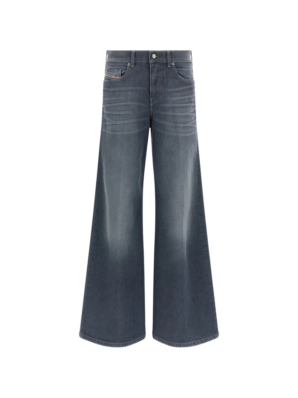 Diesel button-fastening flared jeans - Grigio