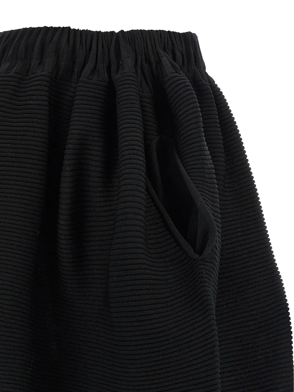 Issey Miyake Contrasterende midi-rok Zwart