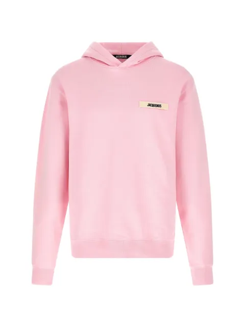 Jacquemus logo-patch dropped-shoulders hoodie
