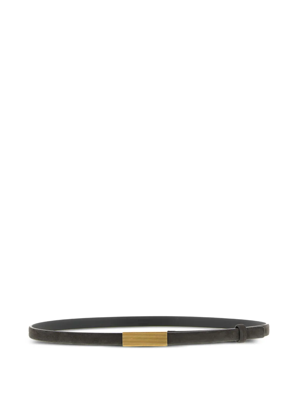 KHAITE leather belt - Marrone