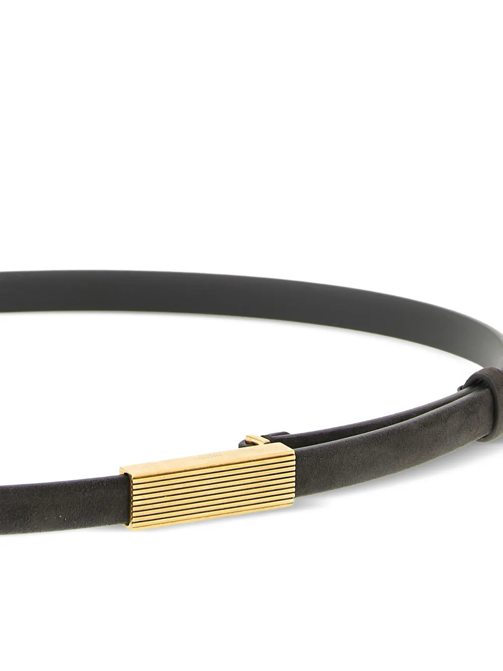  Khaite Leather Belt - Brown 
