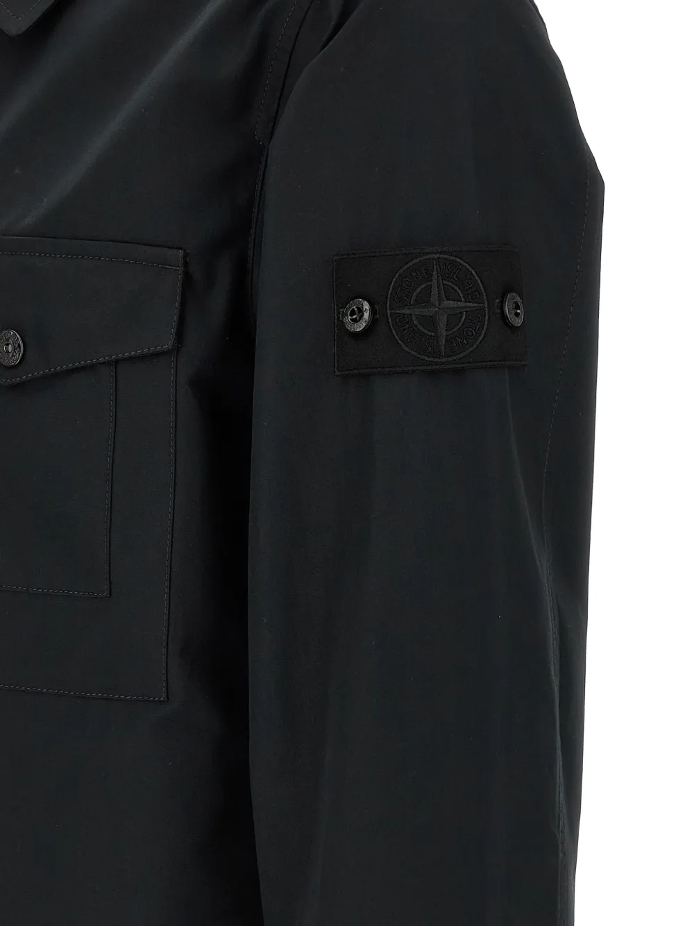 Stone Island Ghost shirtjack met rits Zwart