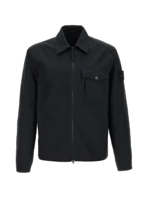 新品 C.P. COMPANY 薄手 ナイロン シャツジャケット ダークネイビー C.P. Company ジップアップ シャツ | ブルー | FARFETCH JP