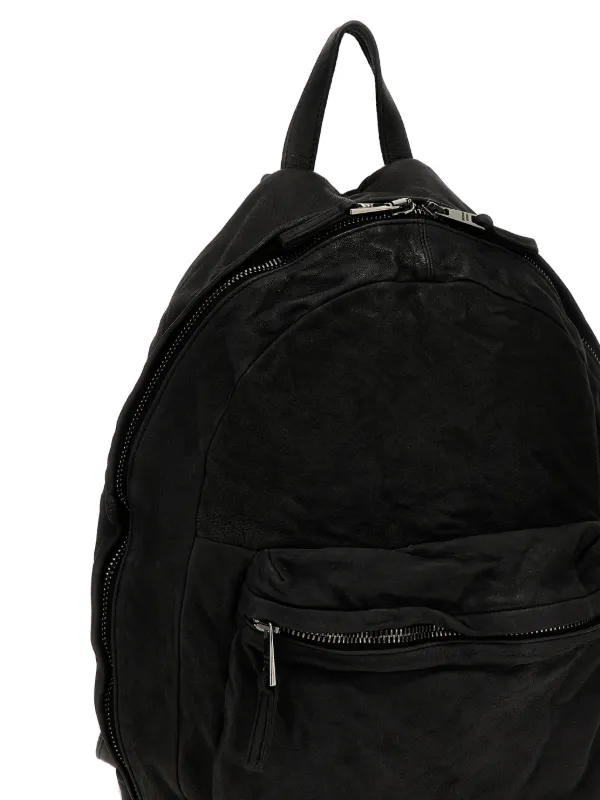 Giorgio Brato zip-fastening Leather Backpack | Black | FARFETCH ID