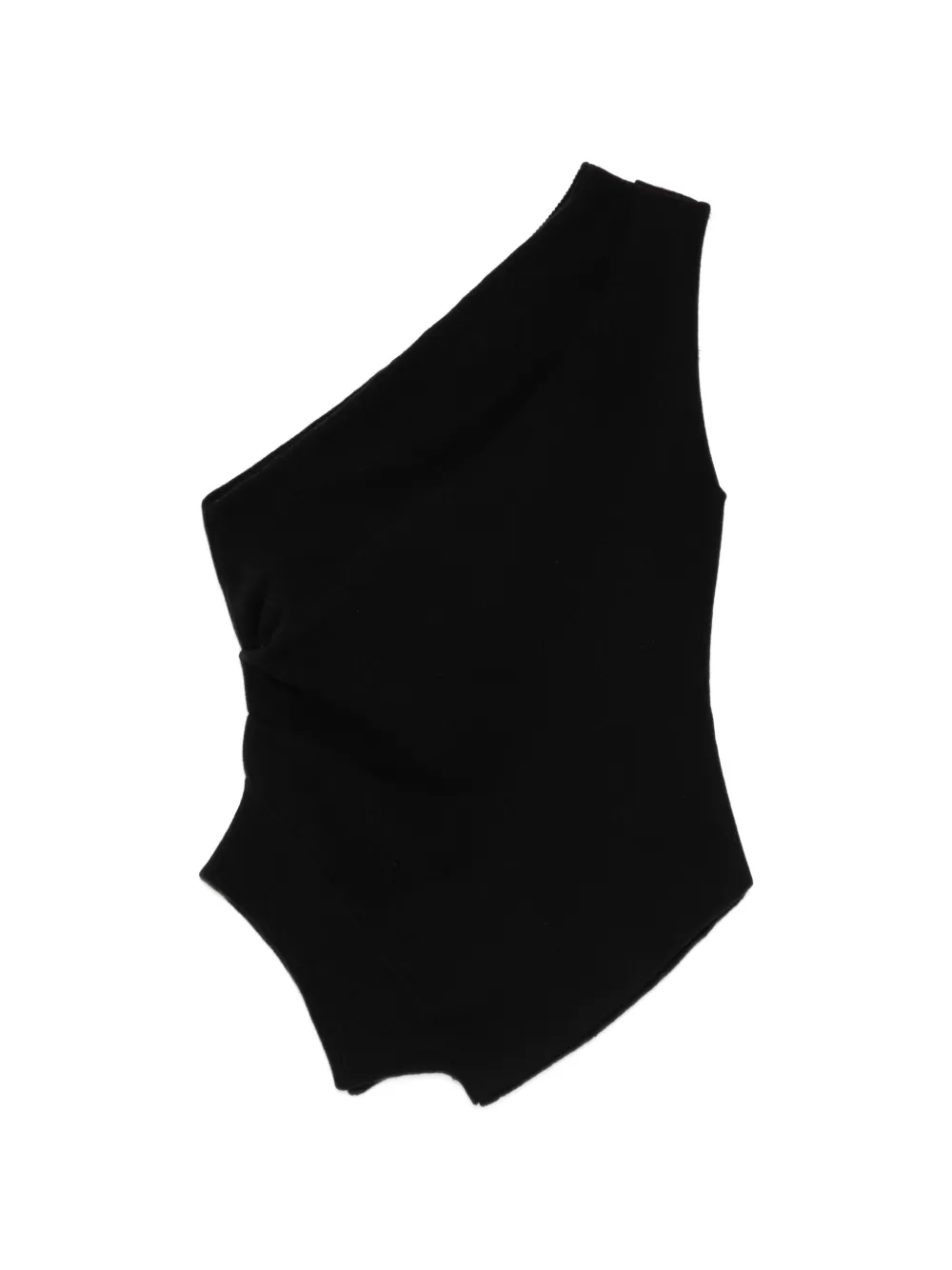 Róhe one-shoulder top - Nero