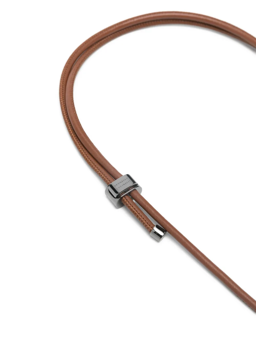  Brunello Cucinelli Keyring-pendant Necklace - Brown 