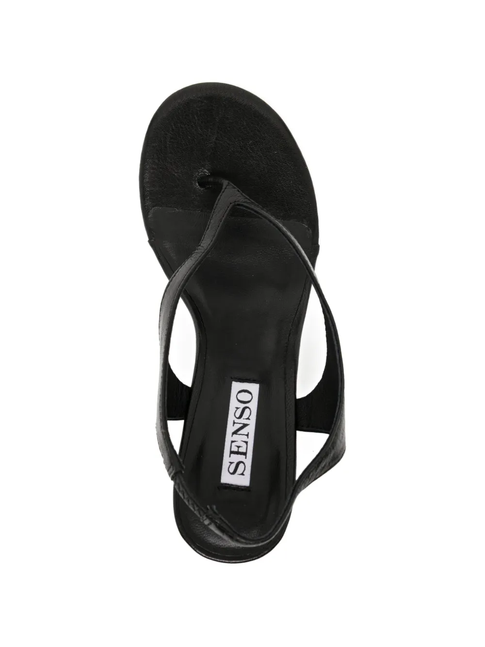 Senso 95 mmYoto I leren sandalen Zwart