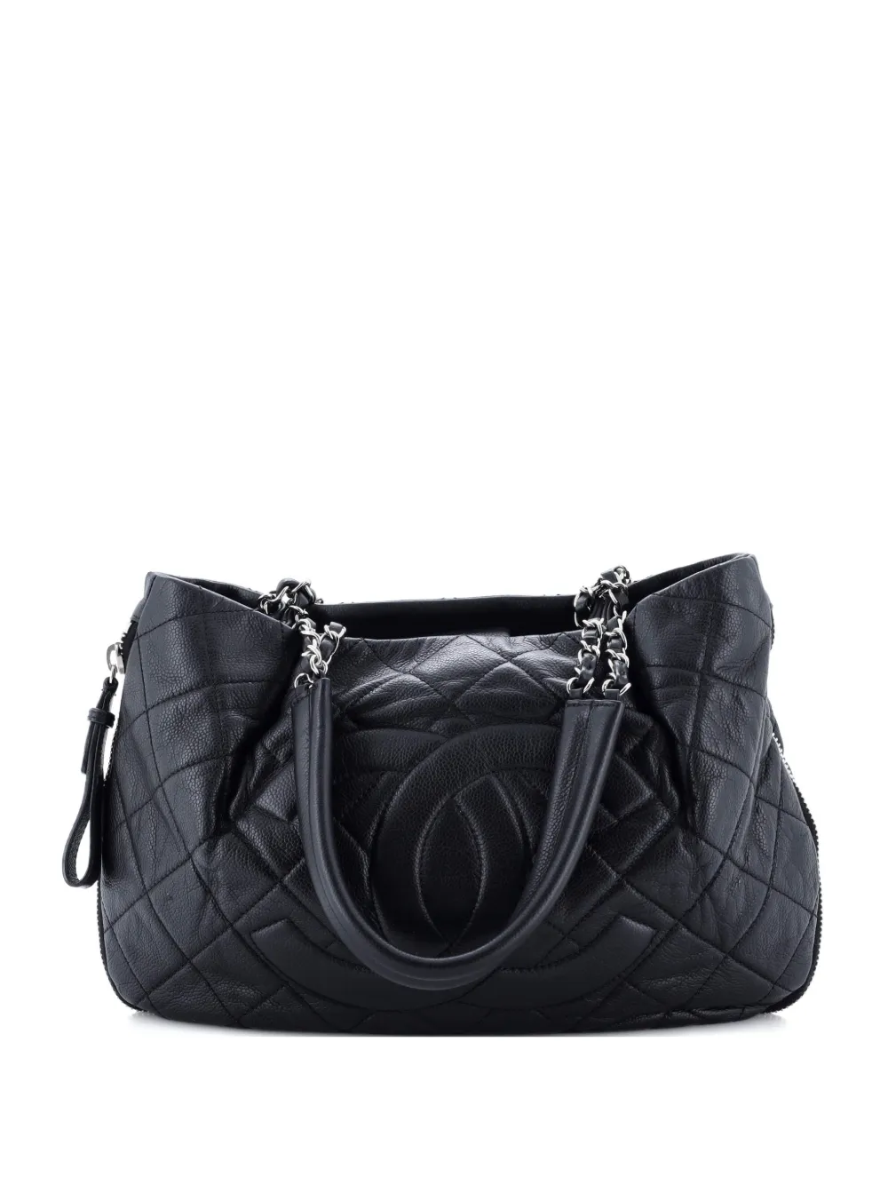 CHANEL Pre-Owned Timeless CC Expandable Steppkaviar-Tote Bag - Schwarz