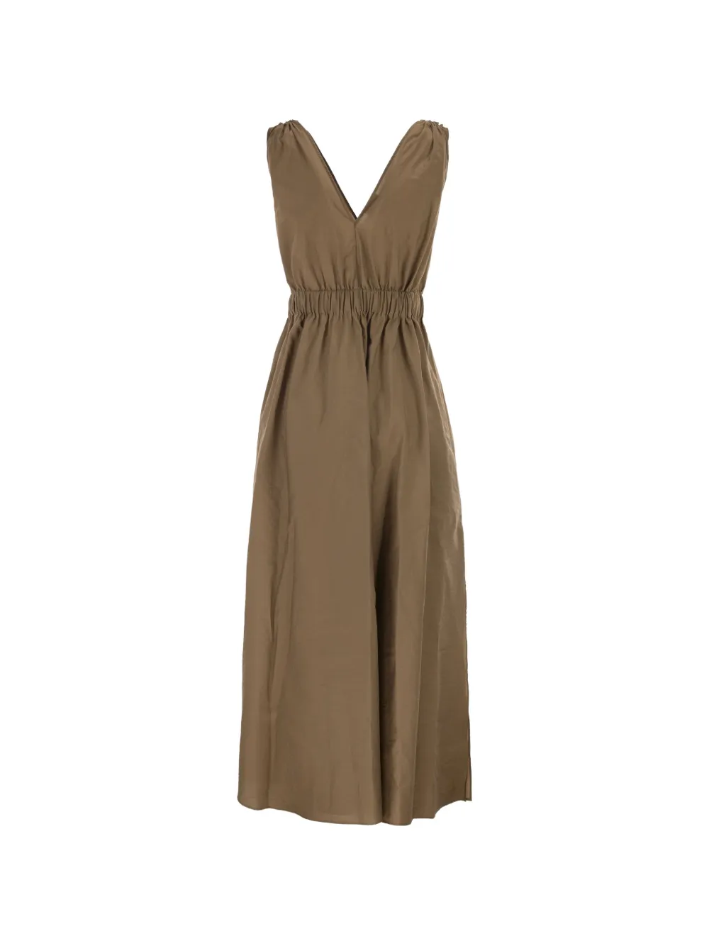 Brunello Cucinelli Jurk met V-hals Bruin