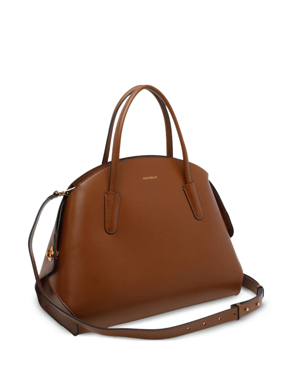 Coccinelle Tylde handtas met ritssluiting Bruin
