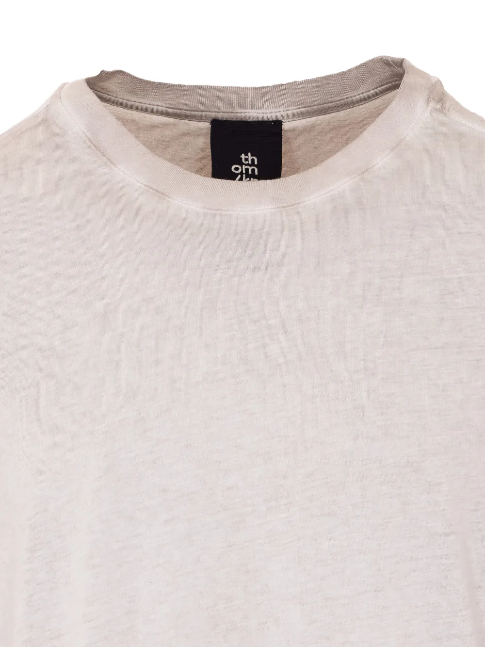 Thom Krom T-shirt met ronde hals en geverfd effect Beige
