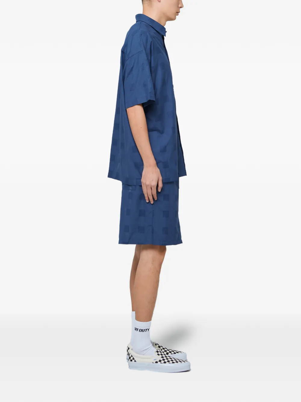 Off Duty Ione geruit overhemd Blauw