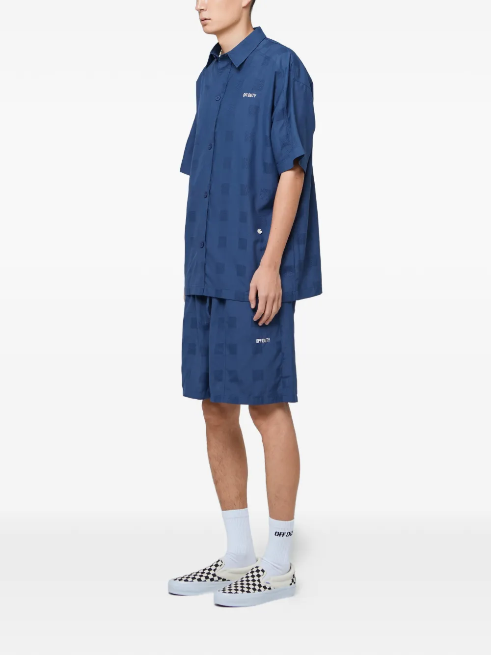 Off Duty Ione geruit overhemd Blauw