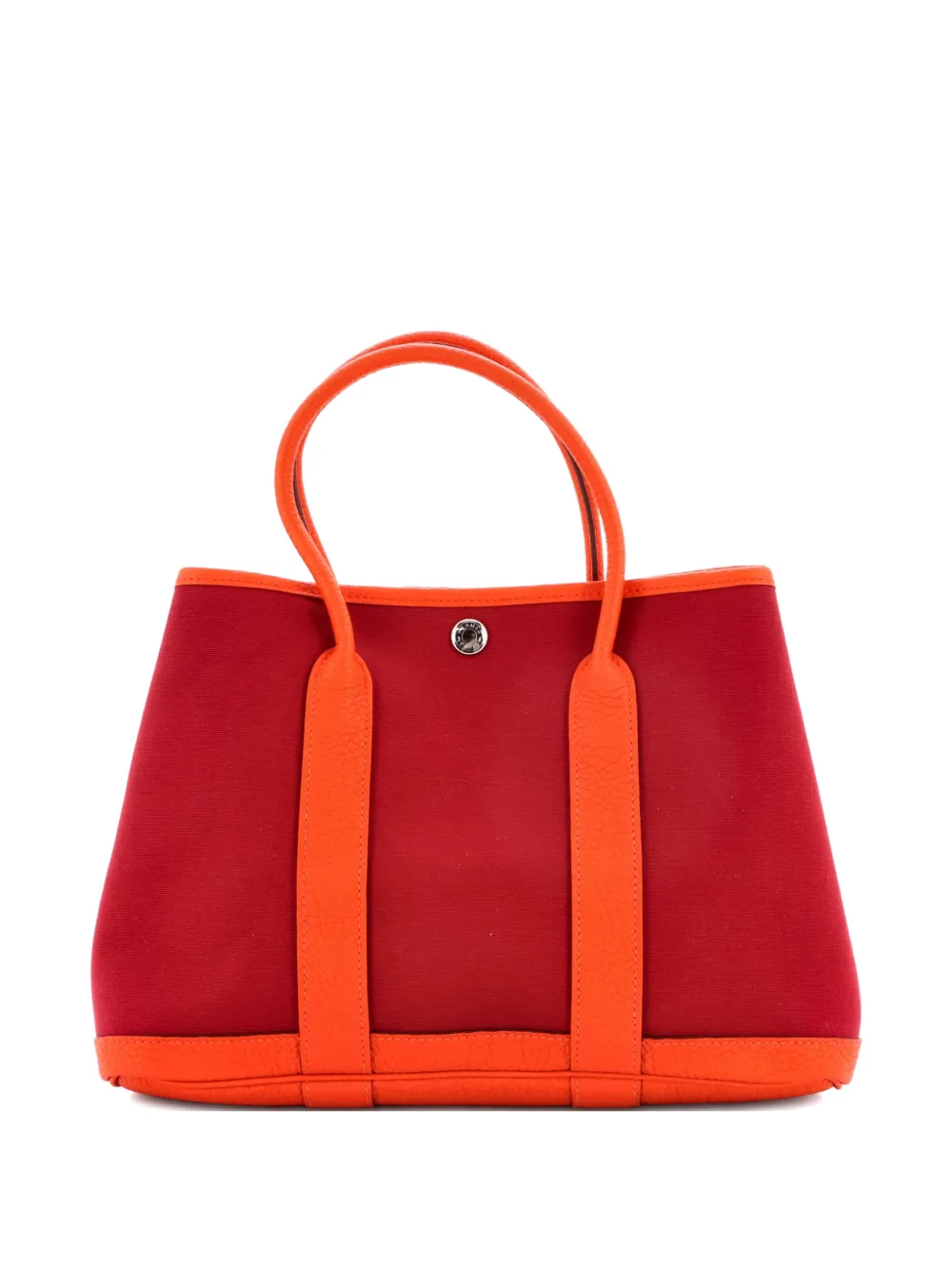 Hermès Pre-Owned Garden Party Toile and Leather 30 tote bag - Arancione