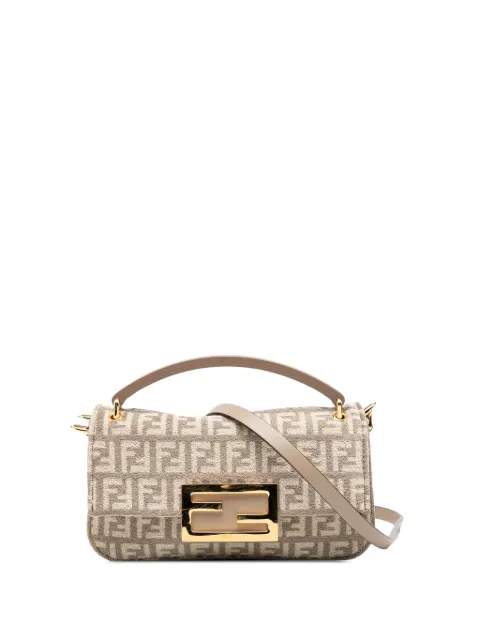 Fendi Pre-Owned 2000-2010 Zucchino Velvet Baguette Phone Pouch satchel