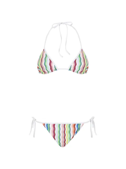 Missoni tie-side striped bikini
