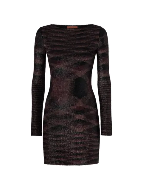 Missoni long-sleeve textured mini dress