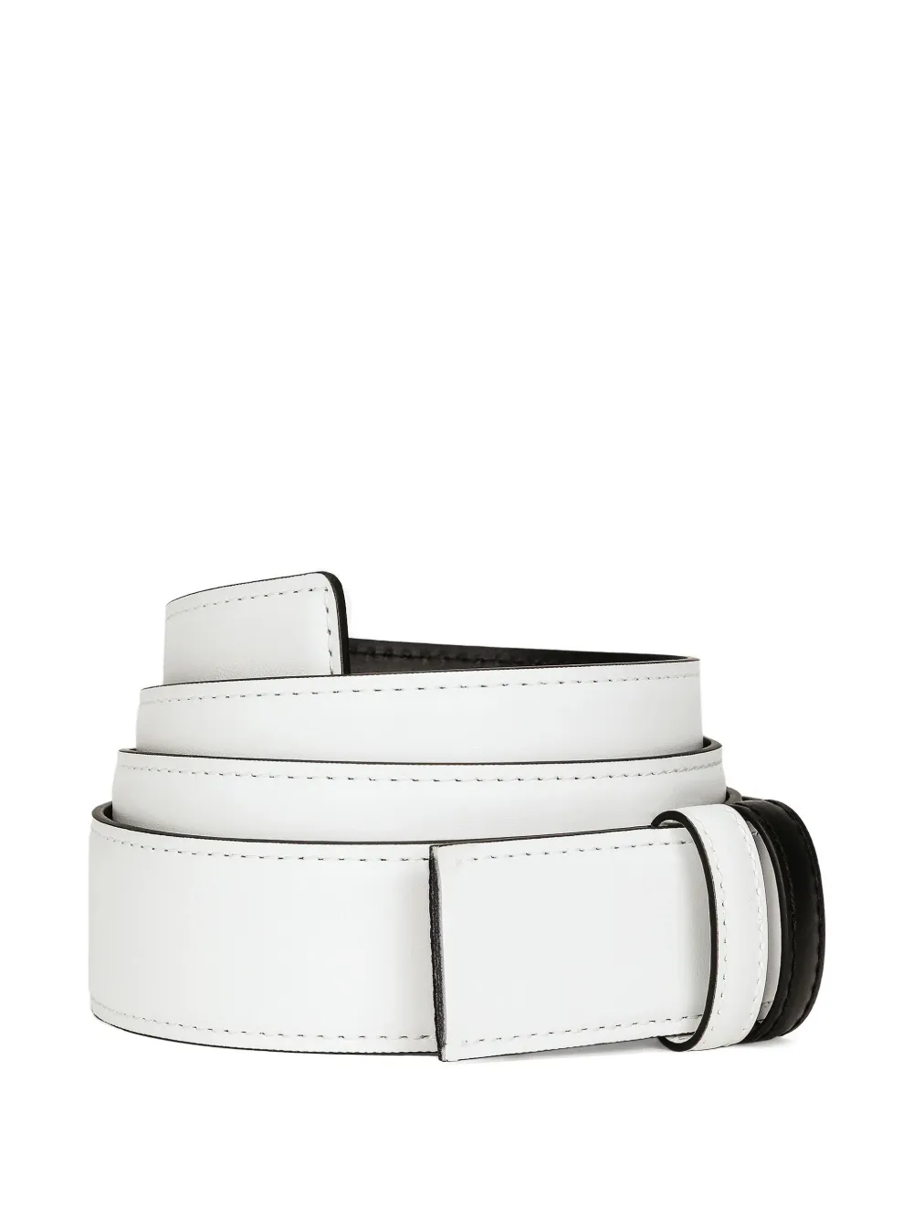 Dolce & Gabbana stitching-trim belt - Bianco