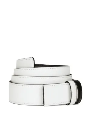 Dolce & Gabbana ホワイトレザーベルト 80cm Dolce & Gabbana DGロゴ レザーベルト | ホワイト | FARFETCH JP