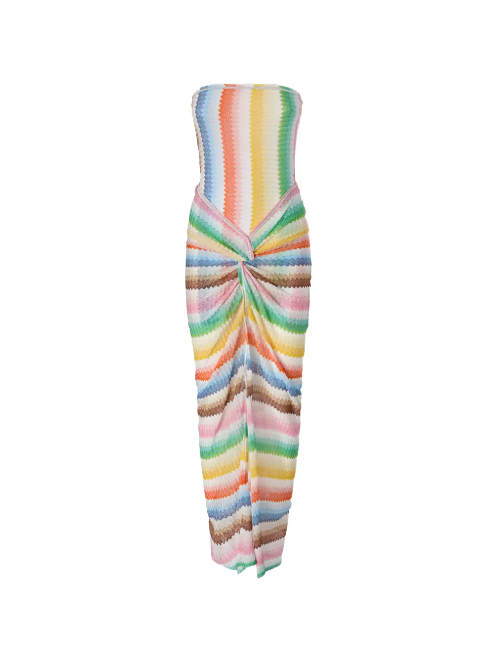 Missoni twisted zigzag maxi beach dress - Weiß