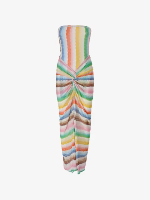Missoni robe mi-longue Zigzag à détail torsadé