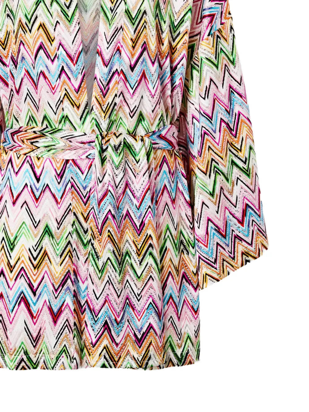  Missoni Patterned Belted Beachwear Cover-up - White 
