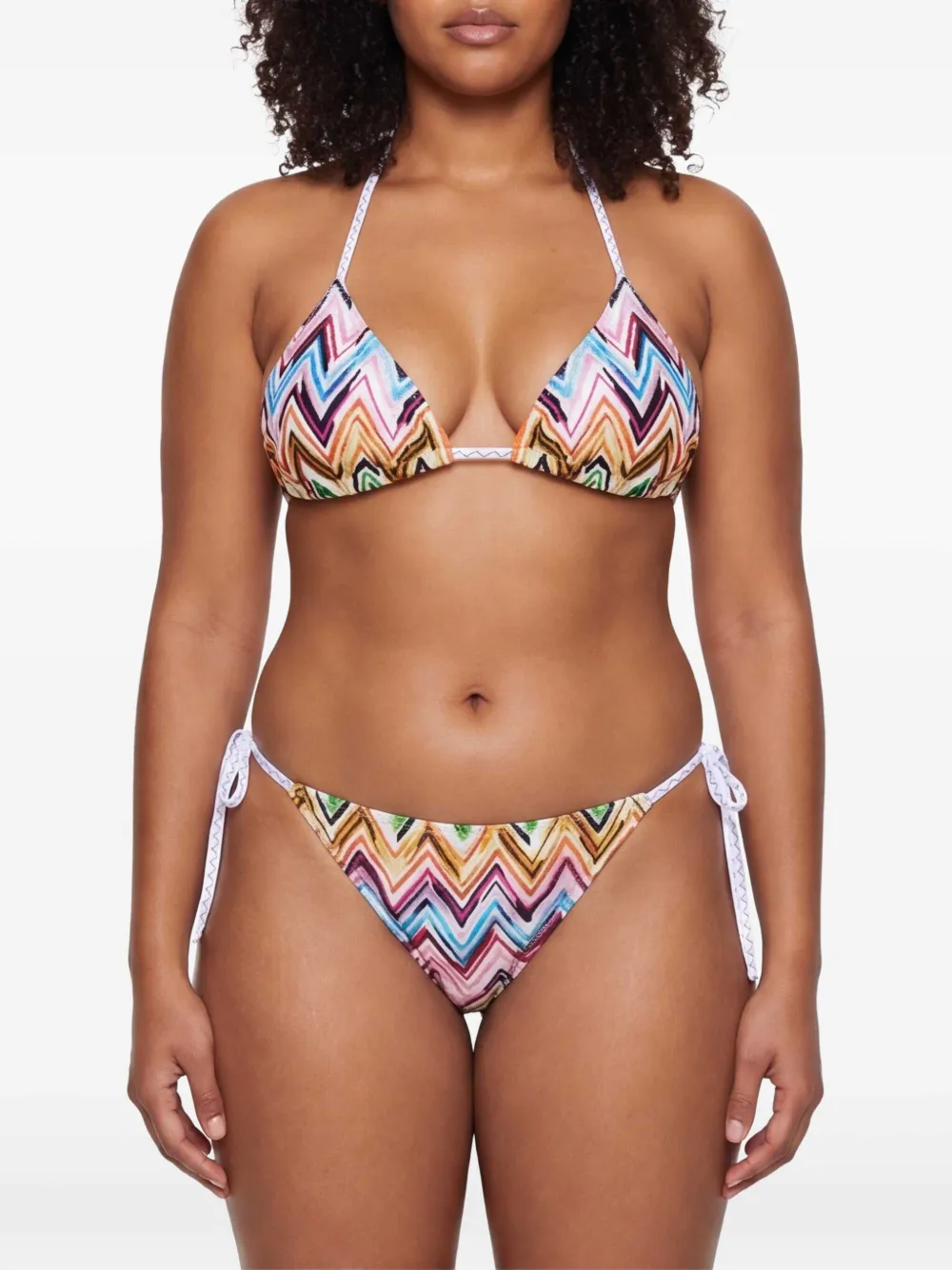 Missoni Bikini met zigzag-patroon Roze
