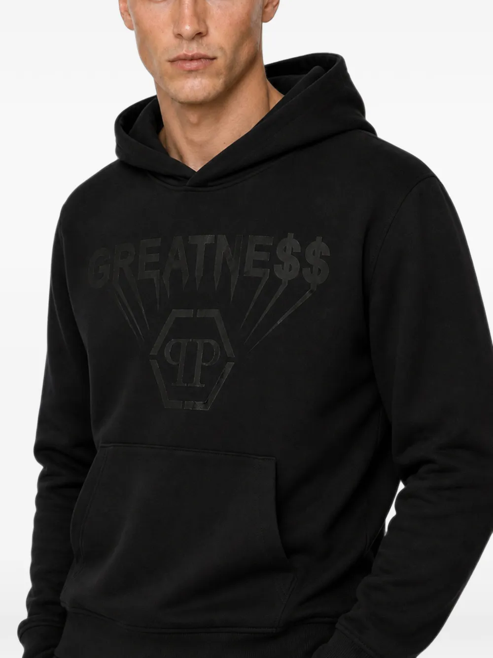 Philipp Plein Hoodie met print Zwart