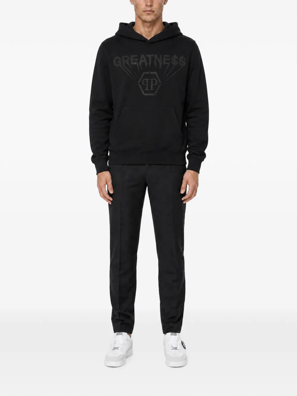 Philipp Plein Hoodie met print Zwart