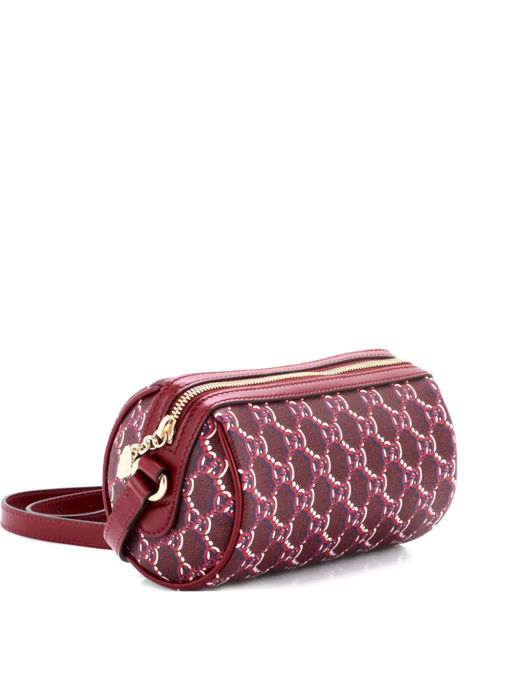 Gucci Pre-Owned Roller GG Shadow Leather Mini crossbody bag - Rosso