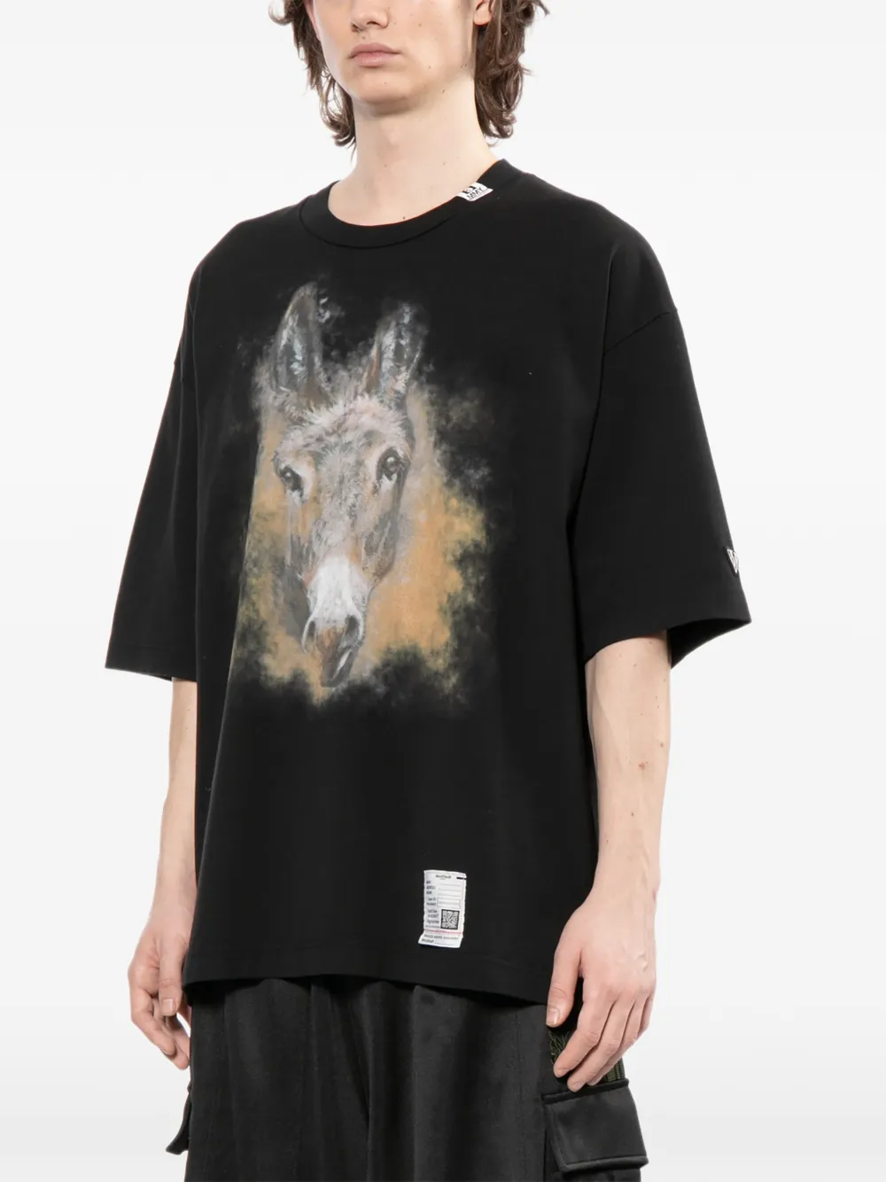 Maison MIHARA YASUHIRO T-shirt met grafische print Zwart